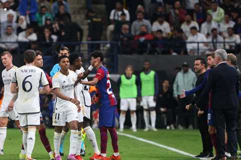 Barcelona captain lashed out at Real Madrid forward from the bench during Super Cup final: “Shut up ..