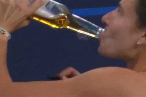 Watch Australian Open Star Emma Navarro Chug Beer on Court and Win Hearts