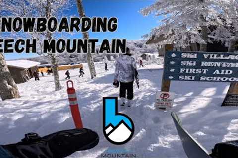 LEARNING TO SNOWBOARD | BEECH MOUNTAIN