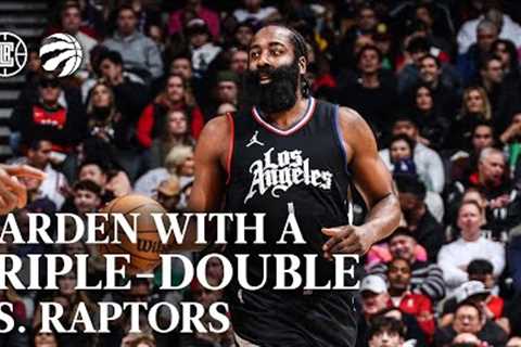 Harden With A Triple-Double vs. Raptors Highlights | LA Clippers