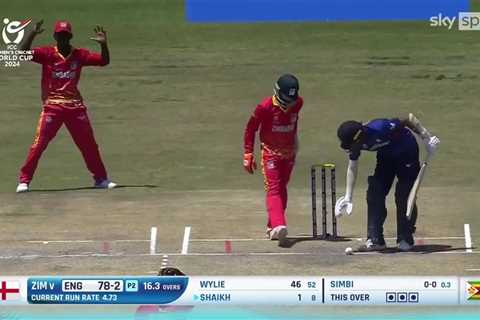 England U19 Cricketer Given Out for Rare Dismissal in World Cup Match
