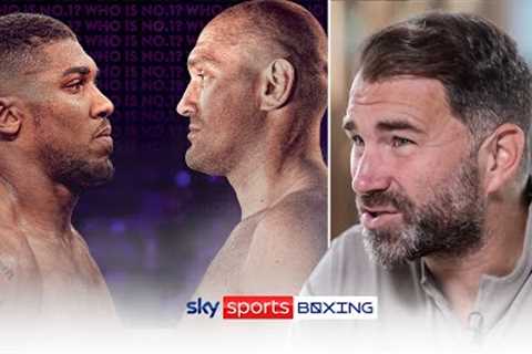 Anthony Joshua will knockout Tyson Fury to become undisputed 👑   Eddie Hearn on #JoshuaNgannou