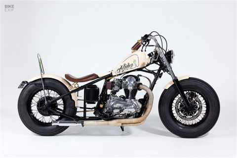 The Nut Kwaka: A Kawasaki W650 hardtail bobber by Deus