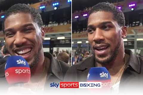 Fury & Usyk, I'm only a phonecall away! 📞  Anthony Joshua reacts to Ngannou win