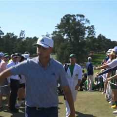 Masters fans love Ludvig Aberg’s ‘hilarious’ reaction after punter smacks snack out of his hand