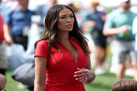 Paulina Gretzky Stuns in Glam Red Dress at Masters 2024