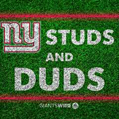 Studs and duds from Giants' Week 17 loss vs. Rams