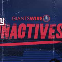 Giants vs. Rams Week 17 inactives: Who's in, who's out?