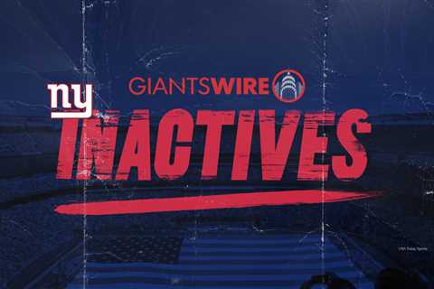 Giants vs. Rams Week 17 inactives: Who's in, who's out?