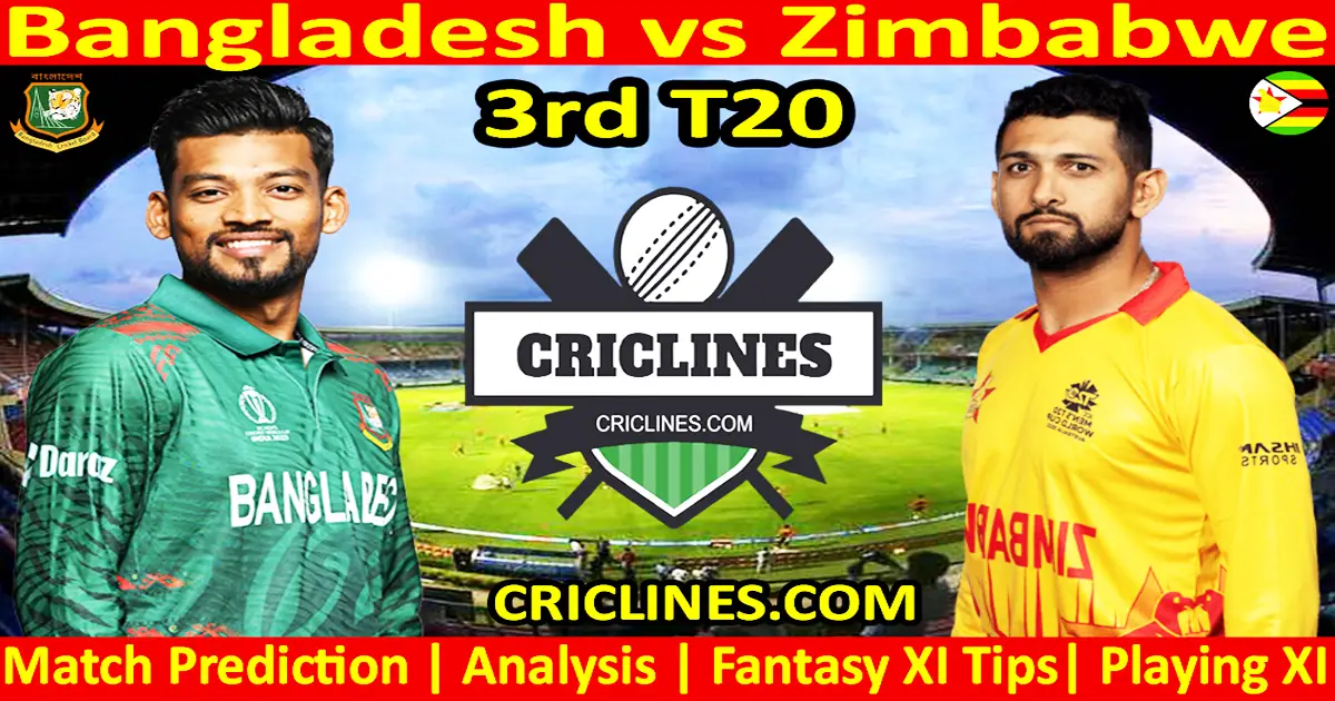 Today Match Prediction-BAN vs ZIM-Dream11-3rd T20-2024-Who Will Win