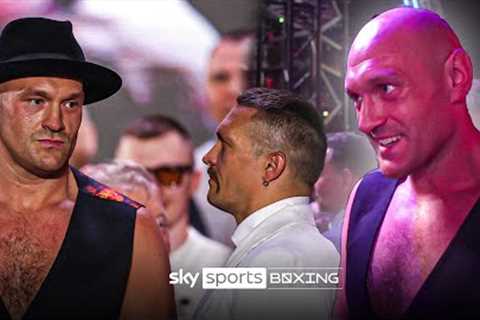 He's a SCARY looking dude! 😱  Tyson Fury on refusing to staredown Oleksandr Usyk