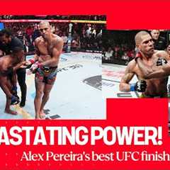 Alex Pereira's BRUTAL UFC Finishes 😳💥 ft. Sean Strickland, Israel Adesanya, Jamahal Hill &..