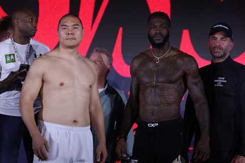 Deontay Wilder and Zhilei Zhang Fight in Clash of Big Punchers