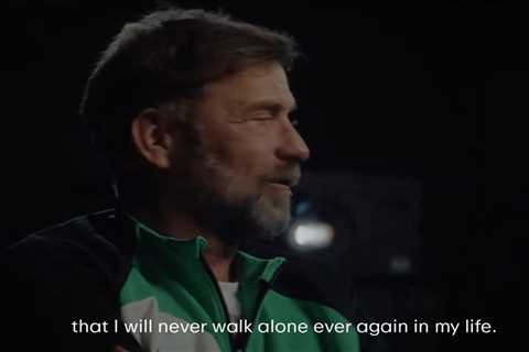 (Video) Klopp’s reflections on his Liverpool journey will have fans in bits
