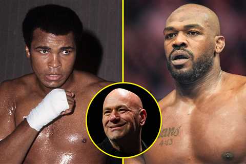 Dana White compares Jon Jones to Muhammad Ali as he snubs boxers to name UFC star the greatest..