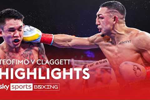 HIGHLIGHTS! Teofimo Lopez vs Steve Claggett  World Title Fight