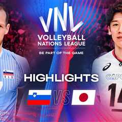 SLO vs.  JPN – Highlights | Semi Finals | Men’s VNL 2024