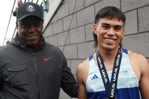 Carl Lewis Q&A after coaching Louie Hinchliffe to Olympic team