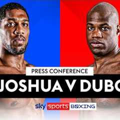 JOSHUA V DUBOIS! 👊  Live Press Conference