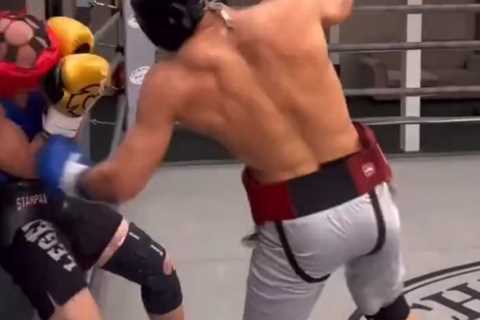 Chris Eubank Jr Stops Sparring Partner with Brutal Body Shot and Demands Replacement