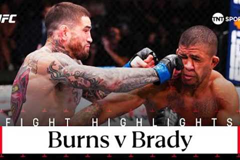 NON-STOP PRESSURE 🔥  Gilbert Burns vs Sean Brady  UFC Fight Night Highlights