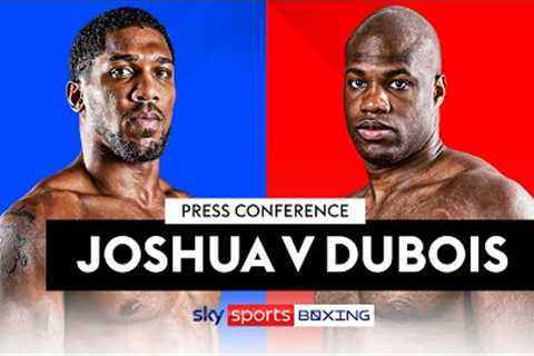 JOSHUA V DUBOIS! 👊  Live Press Conference