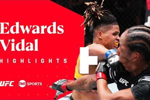 DOMINANT VICTORY! 😮‍💨  Joselyne Edwards vs Tamires Vidal  UFC Fight Night Highlights