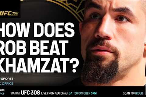 UFC 308: Robert Whittaker boxing coach reveals game plan against Khamzat Chimaev 🔥