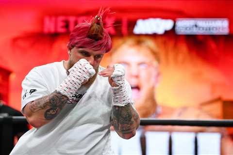 Jake Paul sports new look with ROOSTER hat in training for Mike Tyson match