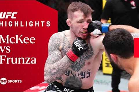 GRUESOME AND BLOODY SHOWDOWN! 🩸  Rhys McKee vs. Daniel Frunza  UFC Fight Night Highlights
