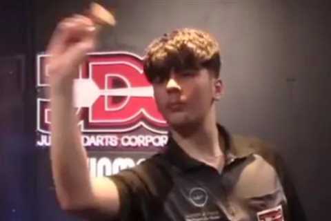 Move over Littler - there's a new darts prodigy making waves (and he's only 14!)