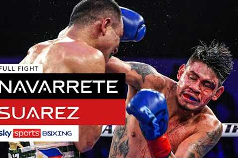 FULL FIGHT! Emanuel Navarrete vs Charly Suarez  WBO Super-Featherweight World Title