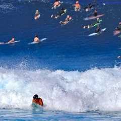 Pipe/Backdoor Surf Starting to Pick Up |11am- 1/2/2025 | North Shore Hawaii SURFING