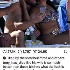 EXCLUSIVE: Conor McGregor Caught in Beach Scandal - Liked Post Criticising Himself for Cheating..