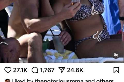 EXCLUSIVE: Conor McGregor Caught in Beach Scandal - Liked Post Criticising Himself for Cheating..