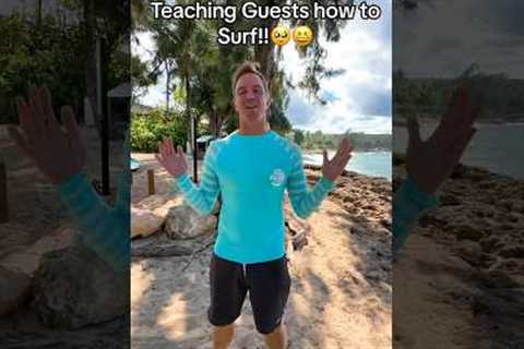 Teaching guests to surf at my surf school @jamieobriensurfexperiencejob #surflessons #hawaii