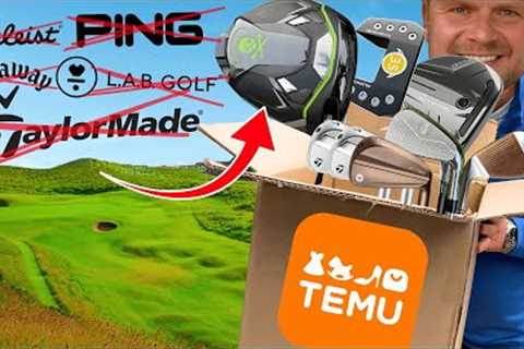I Bought A FAKE FULL BAG OF GOLF CLUBS From Temu - CRAZY RESULTS!
