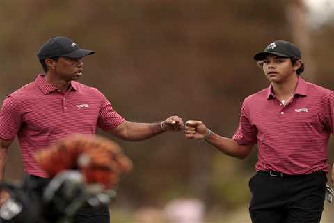 Tiger Woods’ son Charlie, 16, hits amazing HOLE-IN-ONE in junior tournament at one of world’s most..