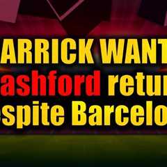 Carrick wants Rashford return despite Barcelona interest
